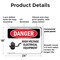 Signmission High Voltage Electrical Equipment Danger Sign, Plastic, 24in W x 18in L, 2PK OS-2PACK-DS-P-1824-L-1329 - alternate 8